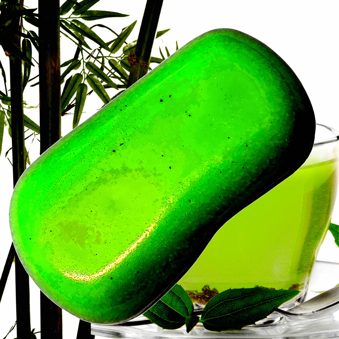 Bamboo & Green Tea Vegan Soap Bars Plant-Based Cruelty-Free Handcrafted