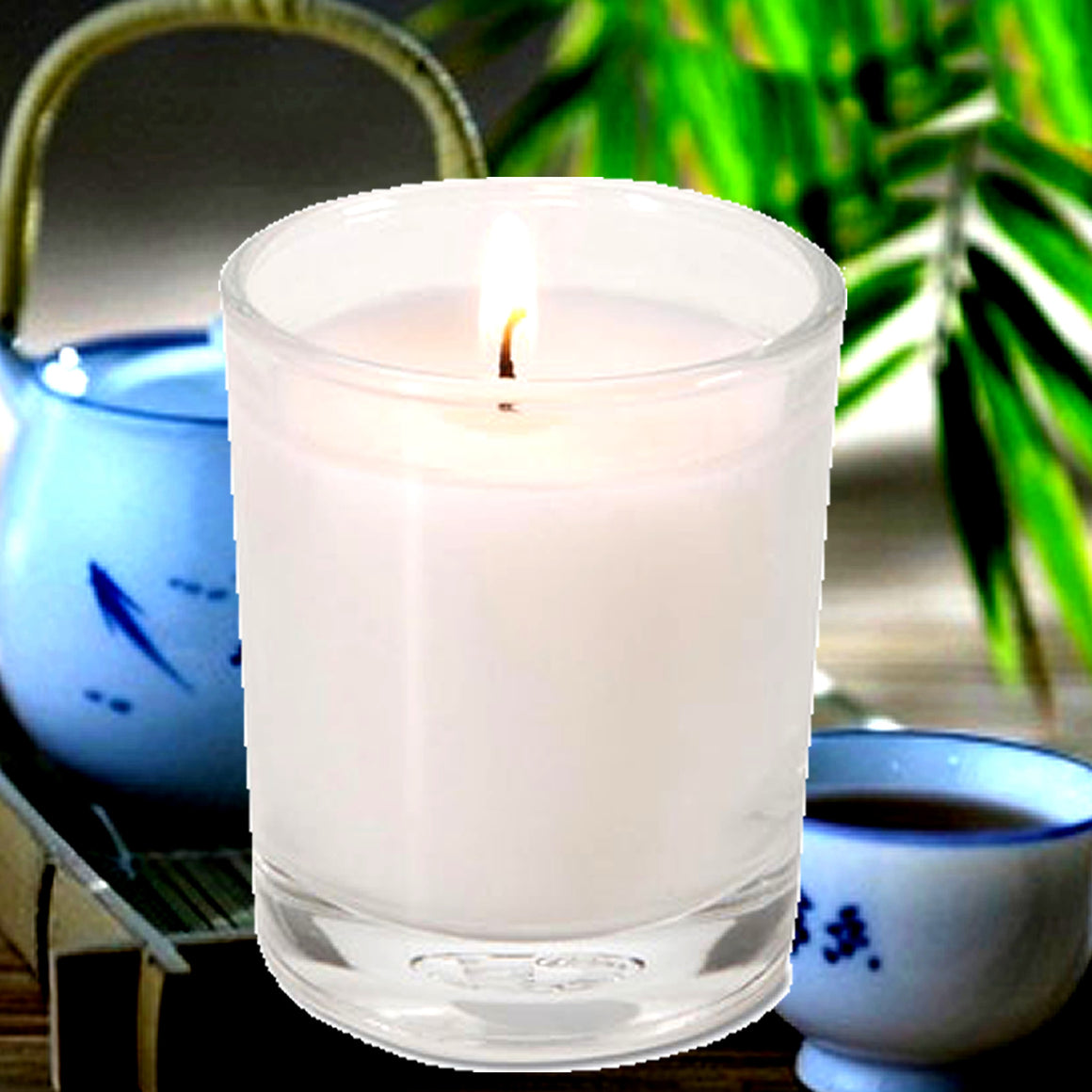 Bamboo & White Tea Eco Soy Votive Candles – Clean Burn, Plant-Based, Vegan & Pet Safe