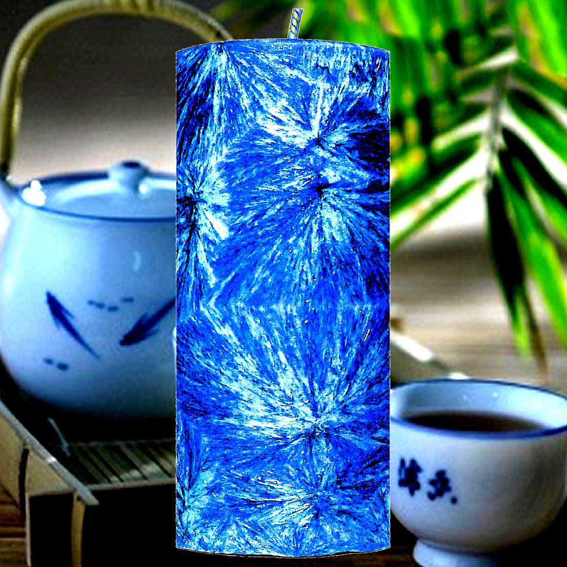 Bamboo & White Tea Pillar Candle – Plant-Based, Eco-Friendly, Vegan, Cruelty Free