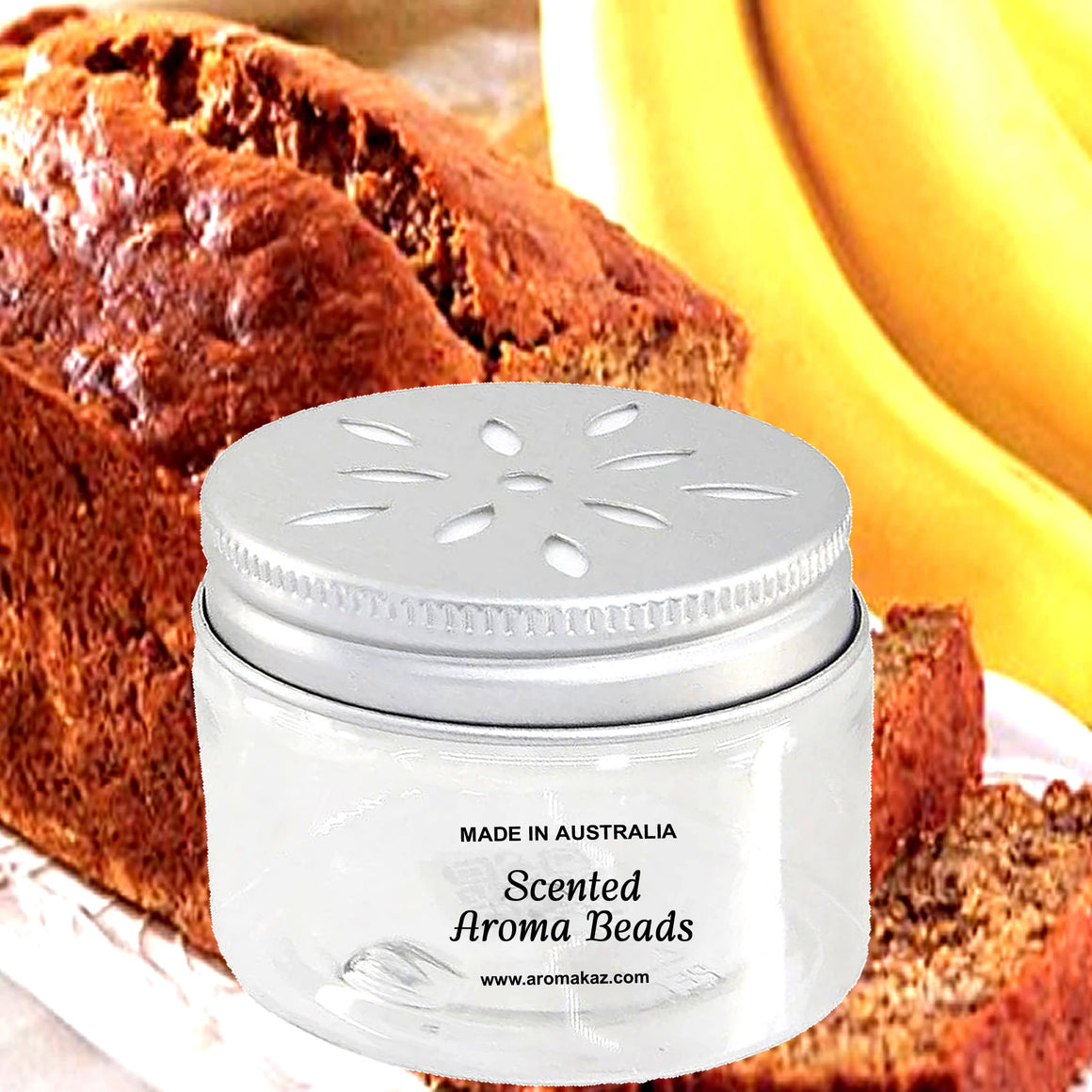 Banana Bread Air Freshener Aroma Beads - Room, Car, Pantry, Pet Areas, Linen