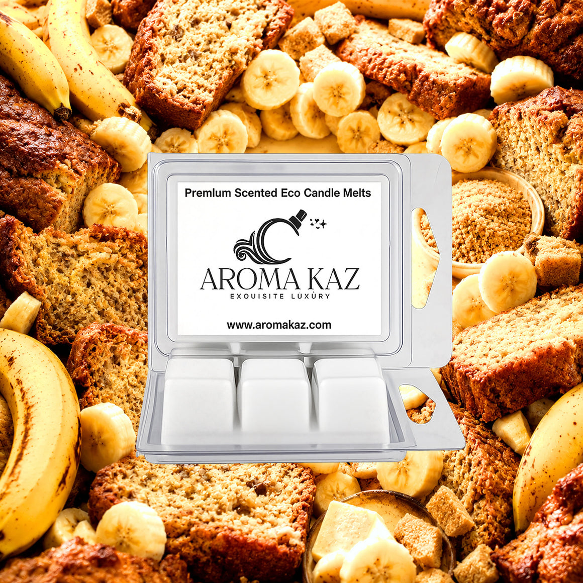 Banana Bread Soy Wax Melts Clam Pack