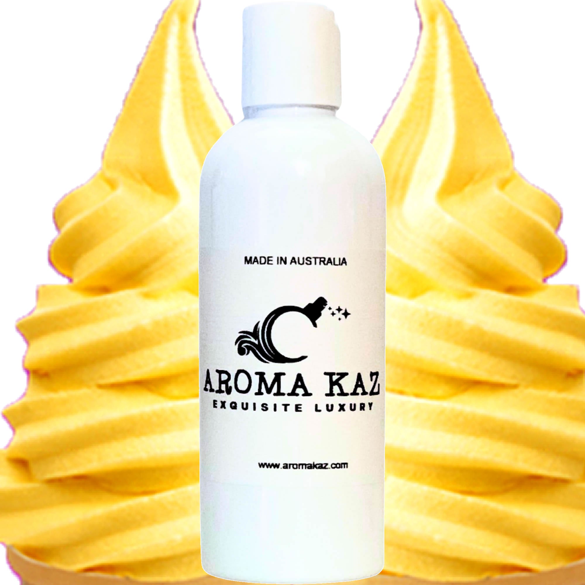 Banana Buttercream Body Massage Oil – vegan, cruelty-free creamy banana dessert aroma, handmade in Australia.