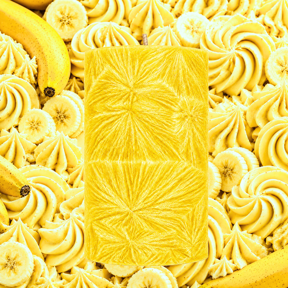 Banana Buttercream Pillar Candle