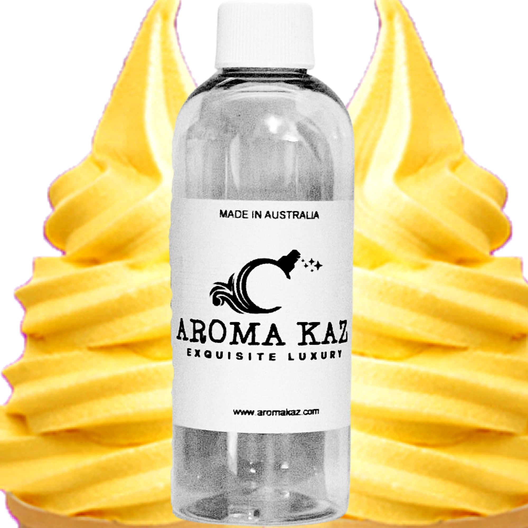 Banana Buttercream fragrance oil for candle making, soap making and perfume blending – vegan, cruelty-free featuring creamy banana dessert aroma, handmade in Australia.