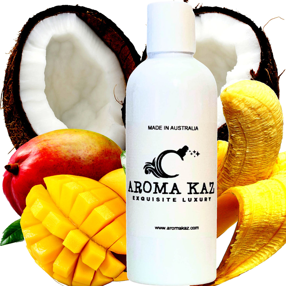 Banana Coconut Manago Body Wash/Shower Gel/Bubble Bath Plant Based Vegan Cruelty Free