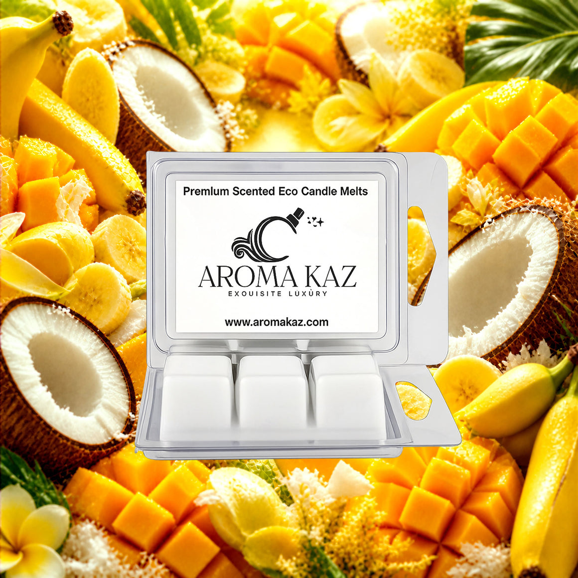 Banana Coconut Mango Soy Wax Melts Clam Pack