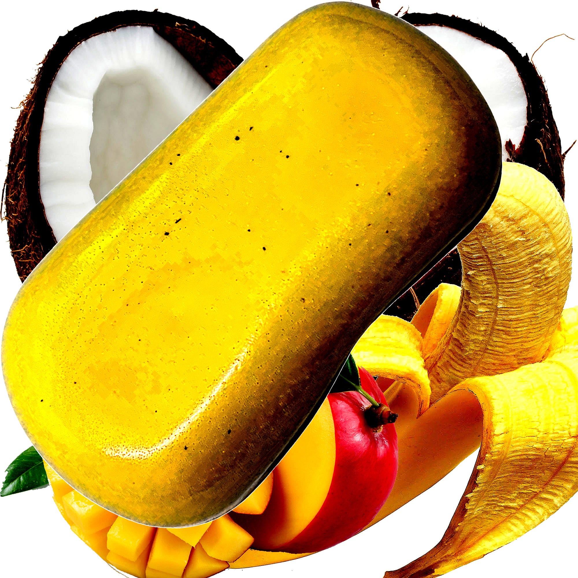 Banana Coconut Mango Vegan Soap Bars Plant-Based Cruelty-Free Handcrafted