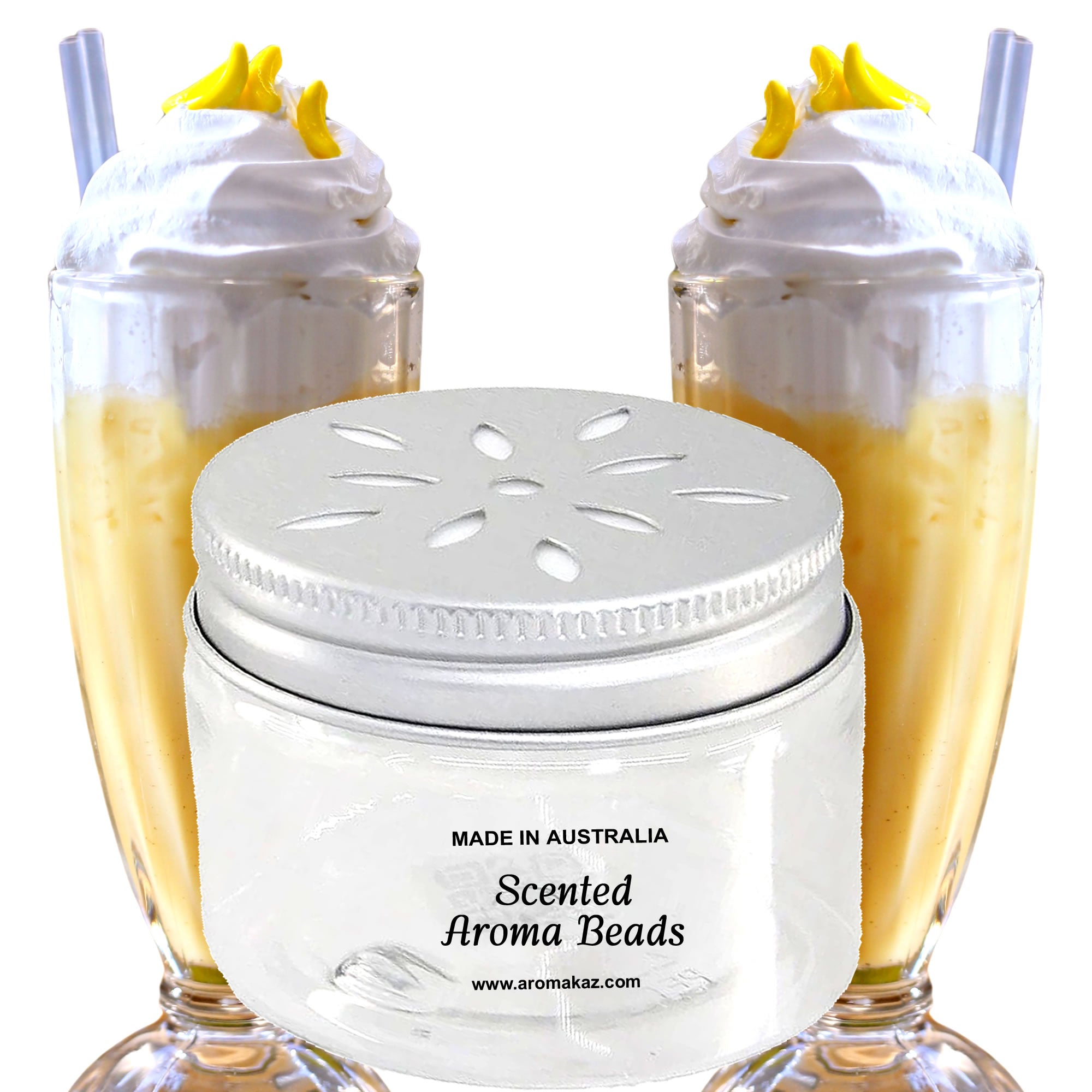 Banana Milkshake Air Freshener Aroma Beads - Room, Car, Pantry, Pet Areas, Linen