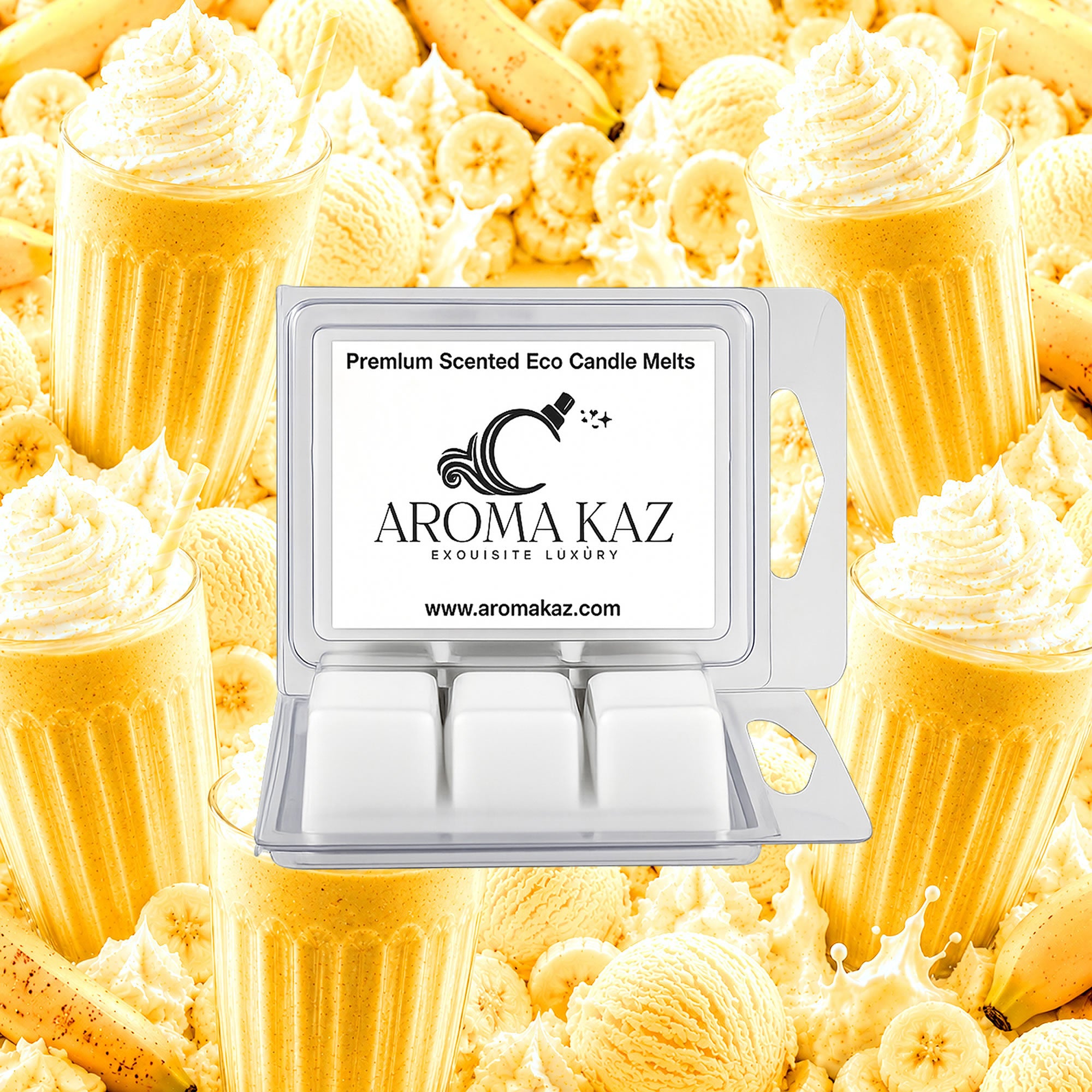 Banana Milkshake Soy Wax Melts Clam Pack