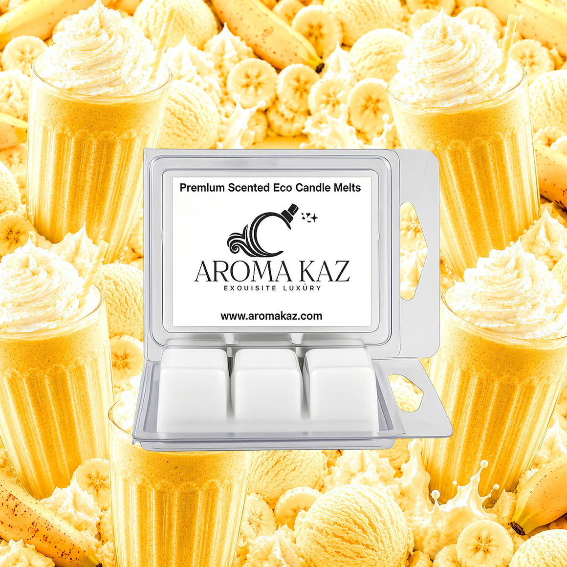Banana Milkshake Soy Wax Melts Clam Pack