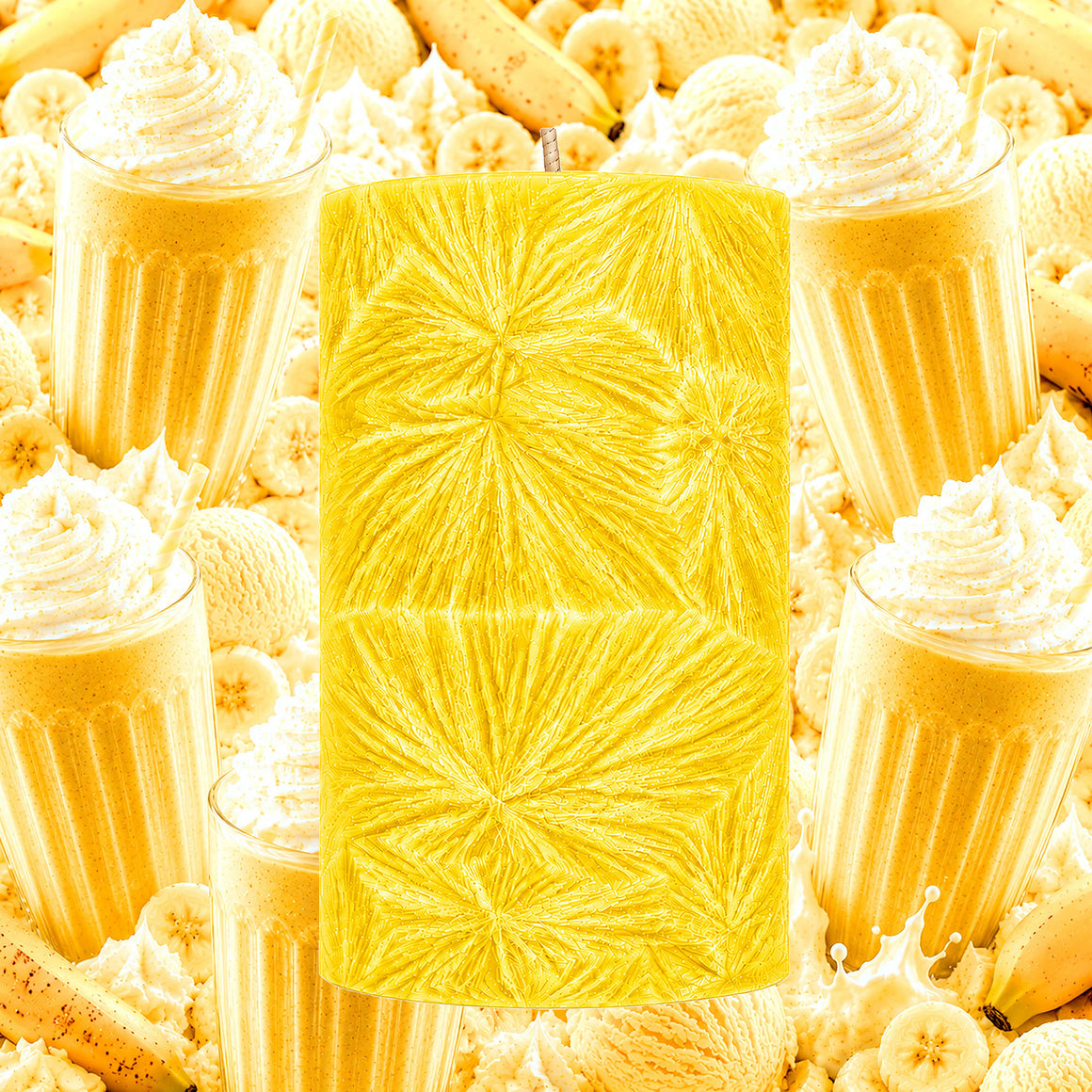 Banana Milkshake Pillar Candle