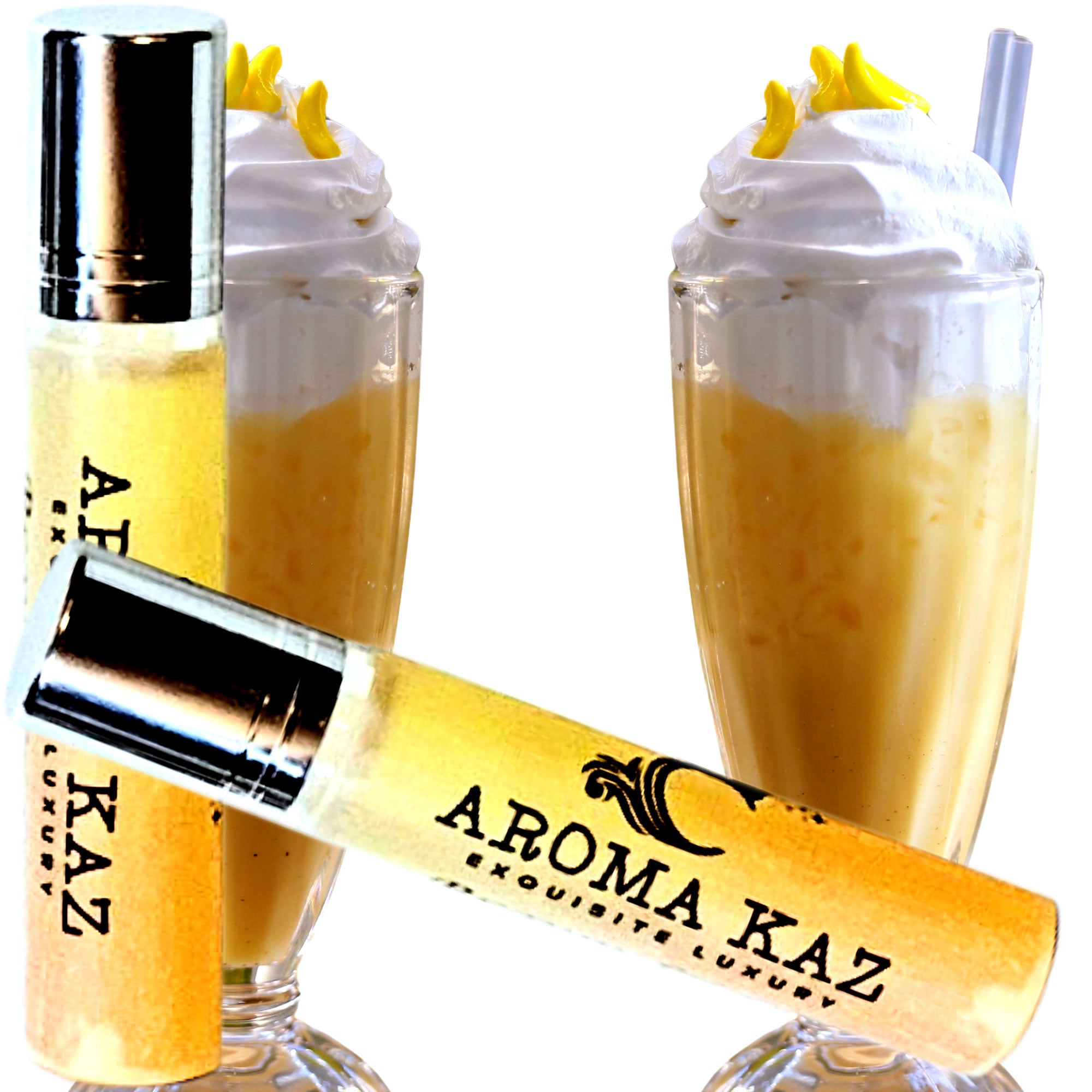Banana Milkshake Fragrance Oil Roll-On 10ml | Long Lasting - Aroma Kaz Banana Milkshake Fragrance Oil Roll-On 10ml | Long Lasting - Aroma Kaz