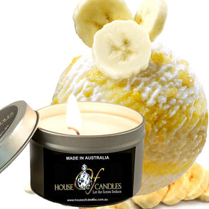 Banana Buttercream Scented Eco Soy Tin Candles