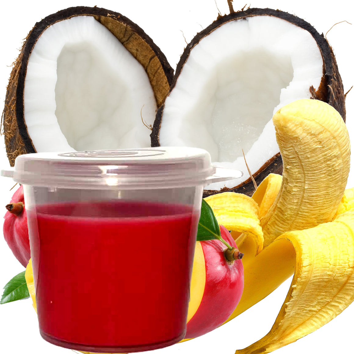 Banana Coconut Mango Eco Soy Shot Pot Candle Melts