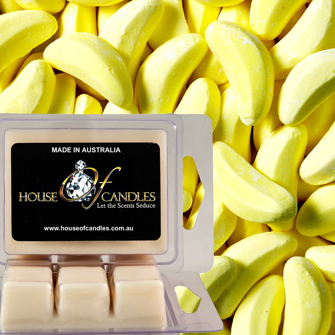 Banana Lollies Eco Soy Candle Wax Melts Clam Packs