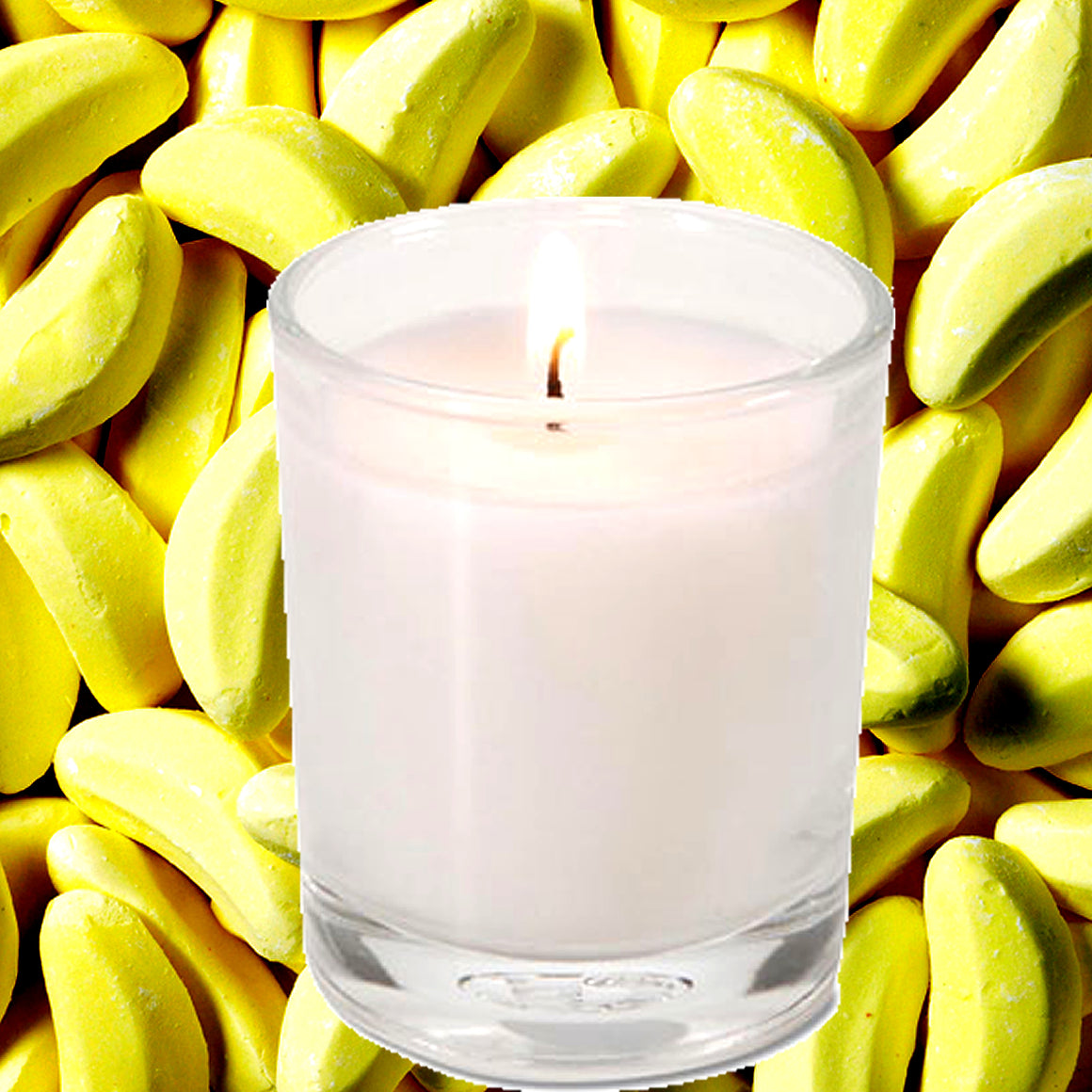 Banana Lollies Eco Soy Votive Candles – Clean Burn, Plant-Based, Vegan & Pet Safe