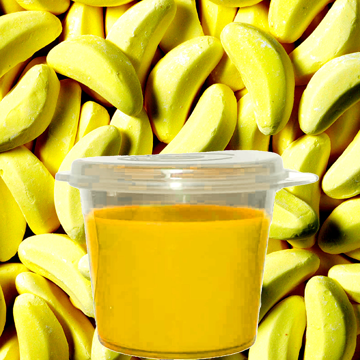 Banana Lollies Soy Candle Melt Shot Pots – Plant-Based, Vegan, Cruelty-Free, Hand-Poured