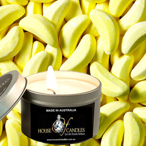 Banana Lollies Scented Eco Soy Tin Candles