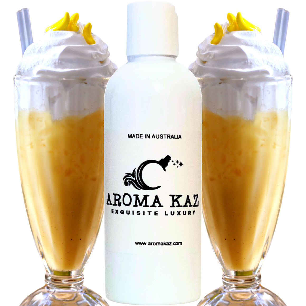 Banana Milkshake Body Wash/Shower Gel/Bubble Bath Plant Based Vegan Cruelty Free Luxury