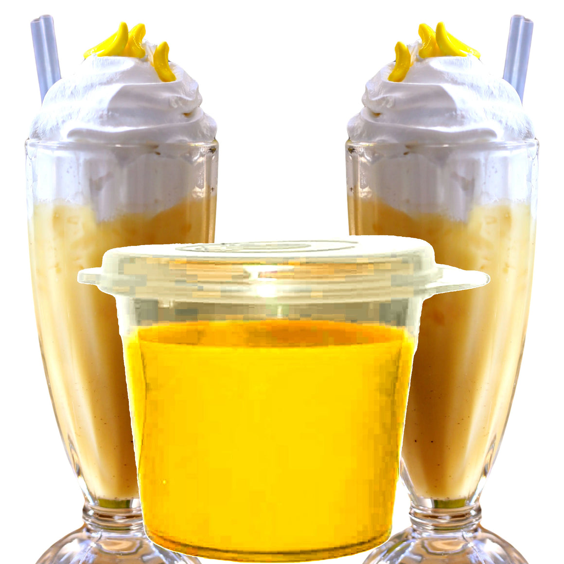 Banana Milkshake Soy Candle Melt Shot Pots – Plant-Based, Vegan, Cruelty-Free, Hand-Poured