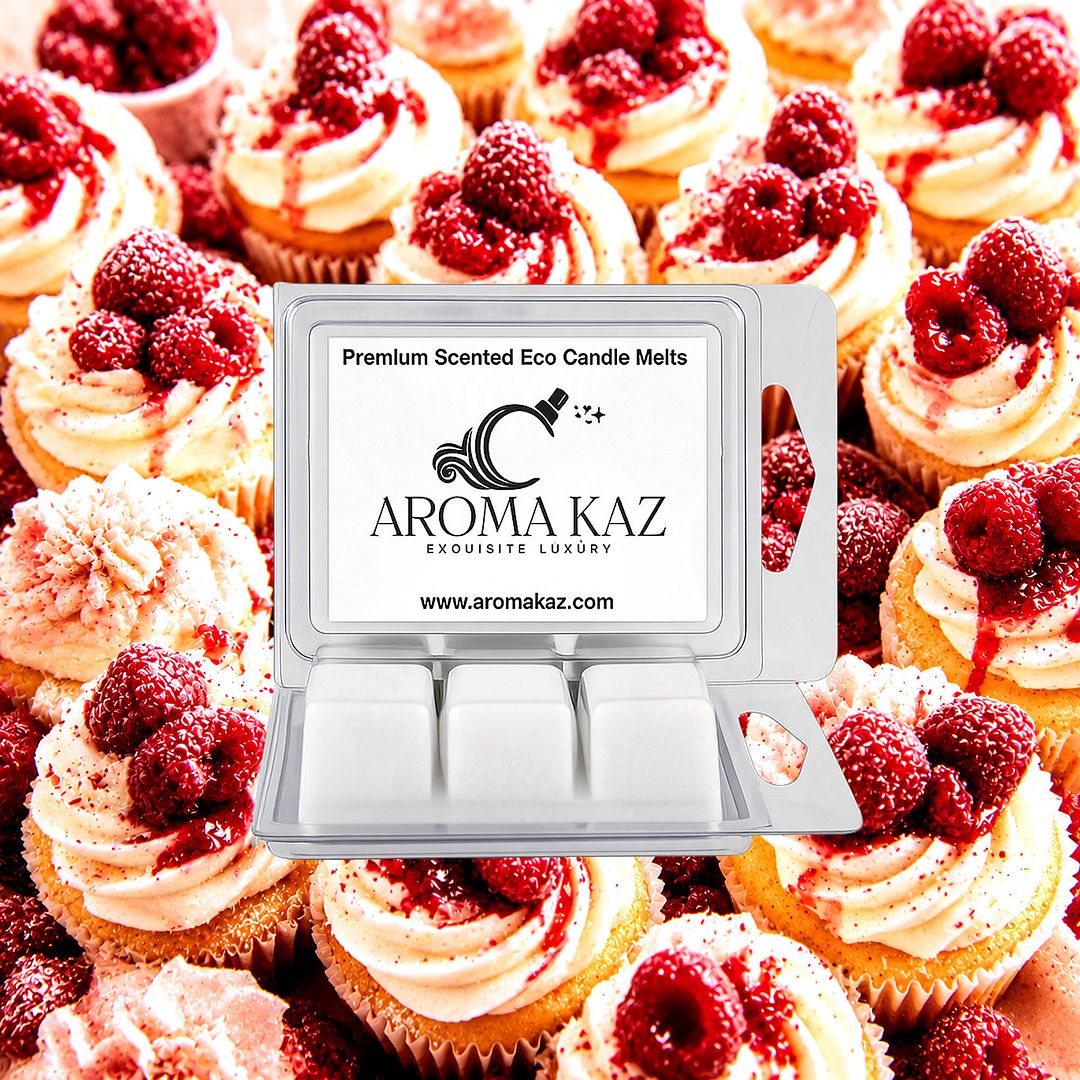 Raspberry Cream Cupcakes eco soy wax melts – vegan, cruelty-free featuring sweet raspberry and vanilla cupcake notes, handmade in Australia.