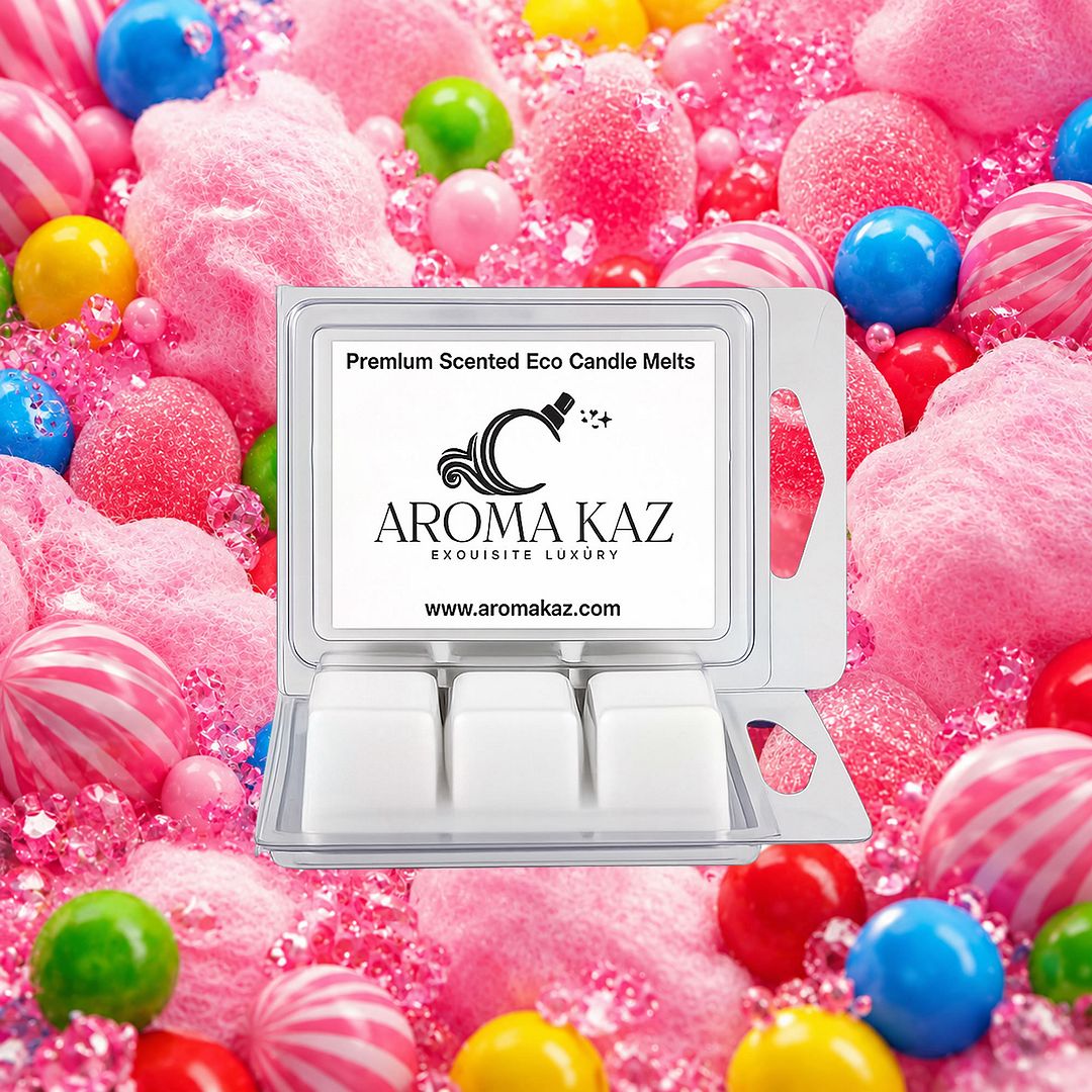 Cotton Candy Bubblegum eco soy wax melts – vegan, cruelty-free featuring a sweet bubblegum and cotton candy aroma, handmade in Australia.