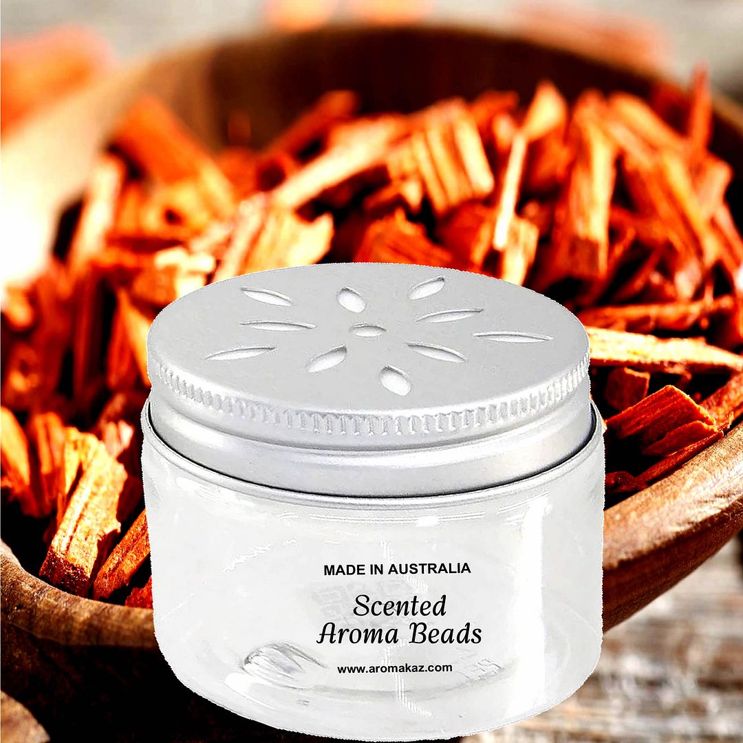 Amber & Sandalwood Scented Aroma Beads Room/Car Air Freshener