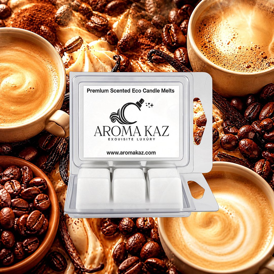 Coffee & Vanilla eco soy wax melts – vegan, cruelty-free featuring smooth coffee and creamy vanilla aroma, handmade in Australia.