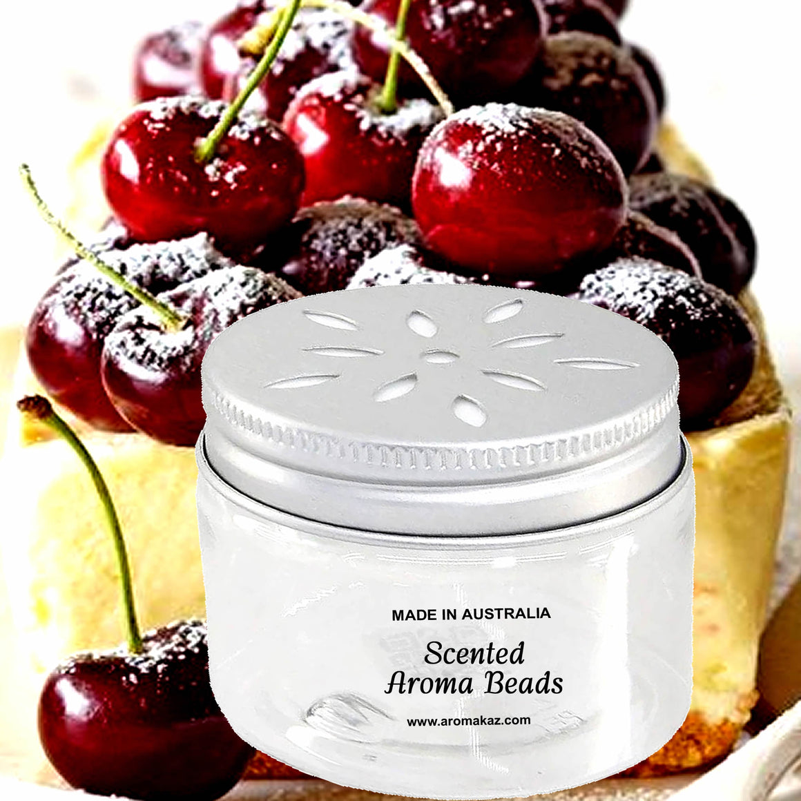 Black Cherry Cheesecake Air Freshener Aroma Beads - Room, Car, Pantry, Pet Areas, Linen