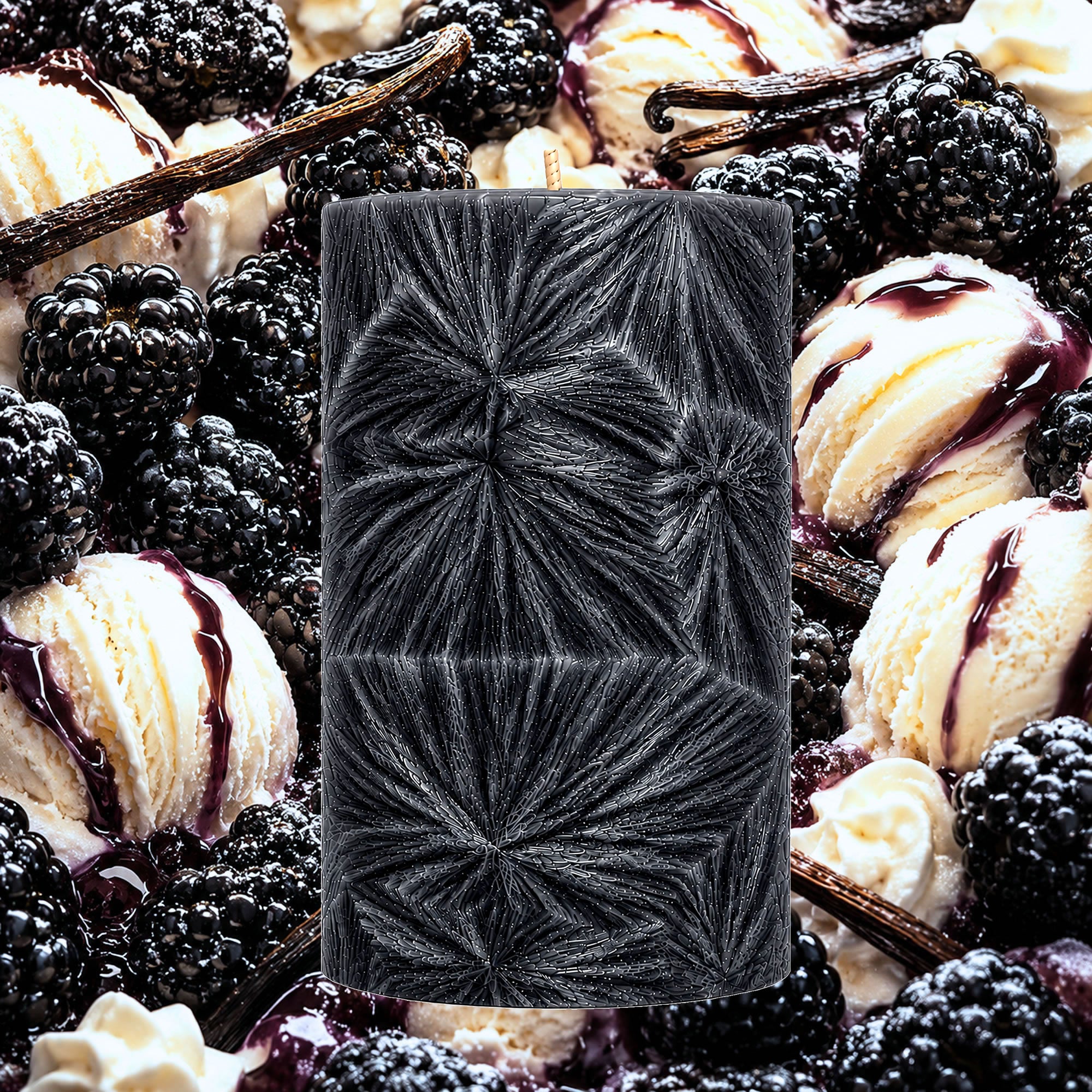 Black Raspberry Vanilla Pillar Candle