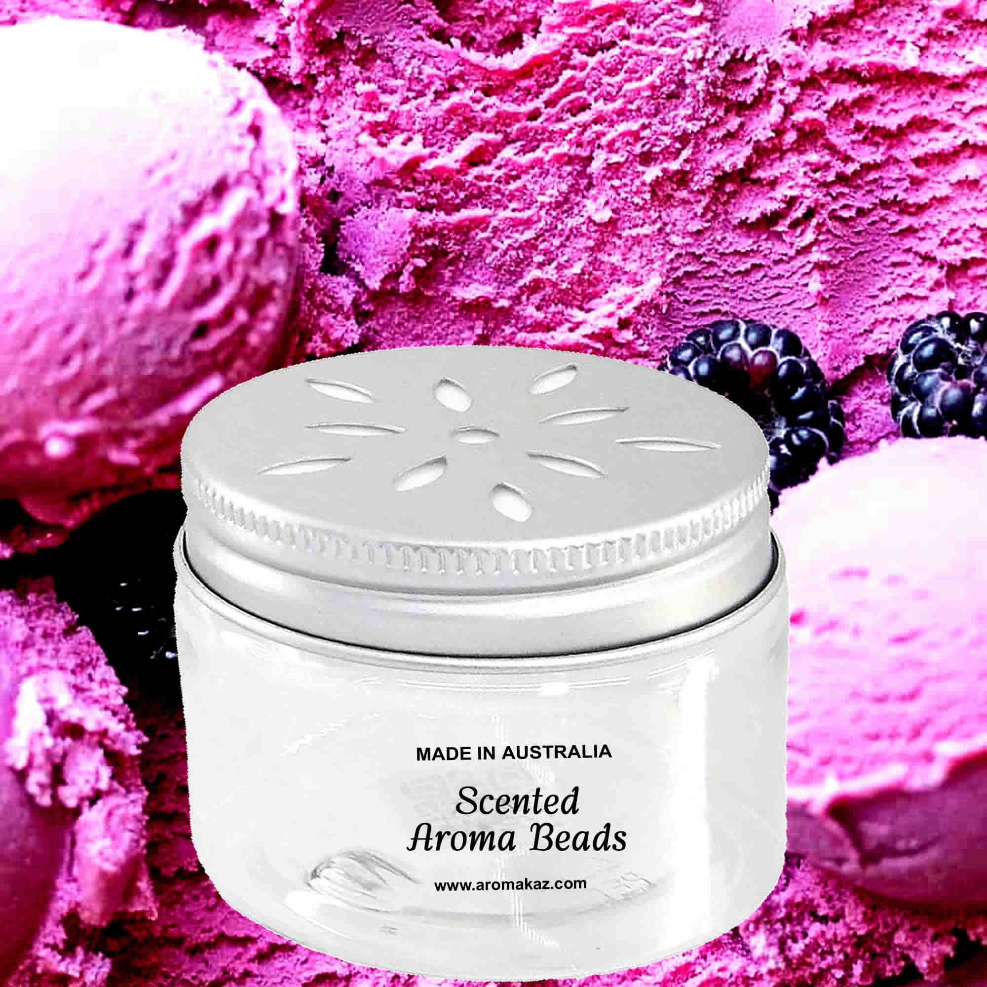 Blackberry Ice Cream Air Freshener Aroma Beads - Room, Car, Pantry, Pet Areas, Linen