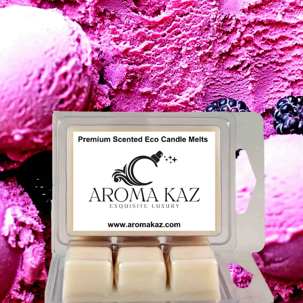 Blackberry Ice Cream eco soy wax melts – vegan, cruelty-free featuring creamy blackberry dessert fragrance, handmade in Australia.