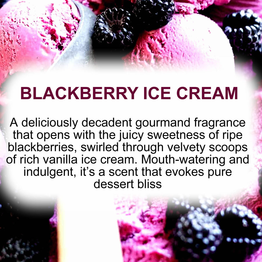 Blackberry Ice Cream Diffuser Fragrance Oil with Reeds – Vegan Cruelty-Free Home Aroma
