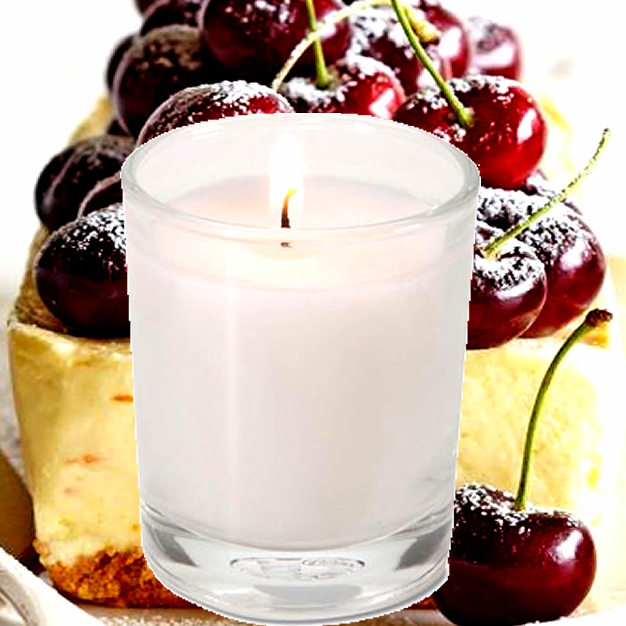 Black Cherry Cheesecake Eco Soy Votive Candles – Clean Burn, Plant-Based, Vegan & Pet Safe