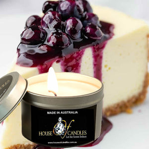 Black Cherry Cheesecake Scented Eco Soy Tin Candles