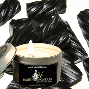 Black Licorice Scented Eco Soy Tin Candles
