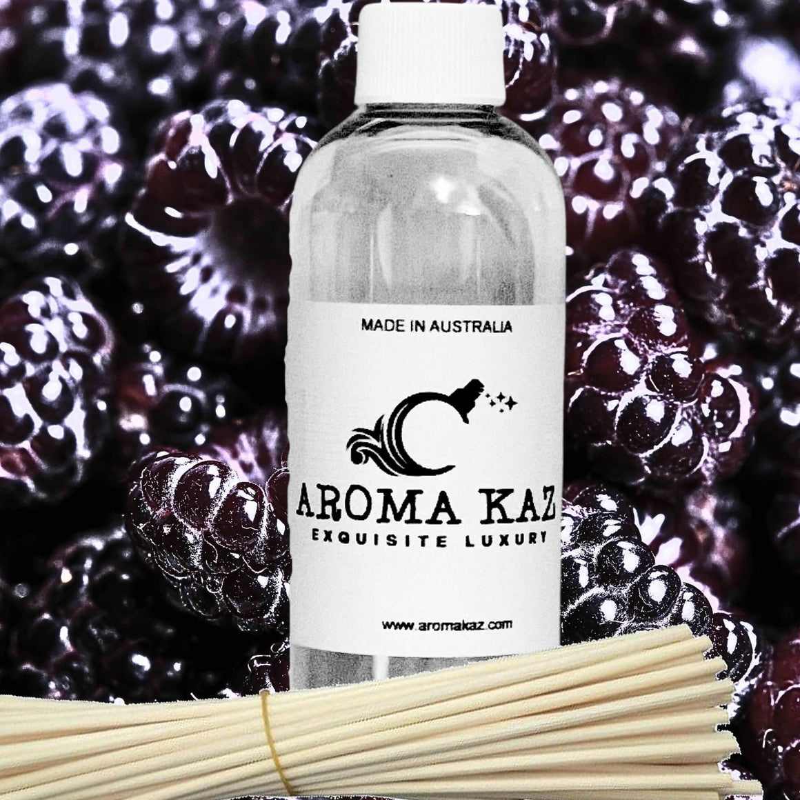 Black Raspberries Diffuser Fragrance Oil with Reeds – Vegan Cruelty-Free Home Aroma