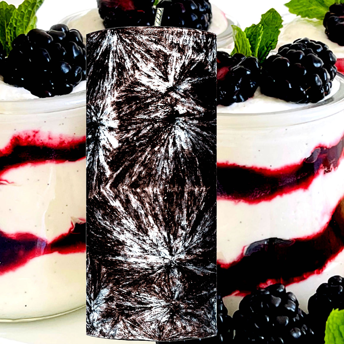 Black Raspberry Vanilla Pillar Candle – Plant-Based, Eco-Friendly, Vegan, Cruelty Free