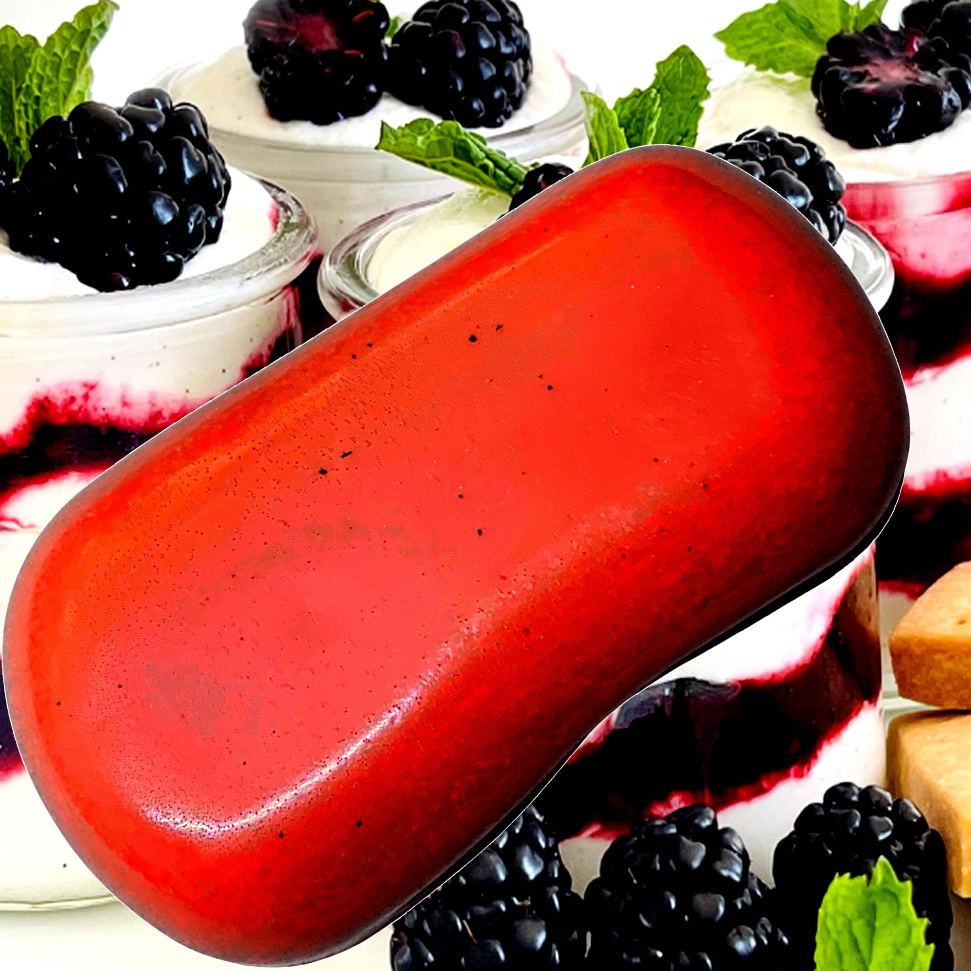 Black Raspberry Vanilla Vegan Soap Bars Plant-Based Cruelty-Free Handcrafted