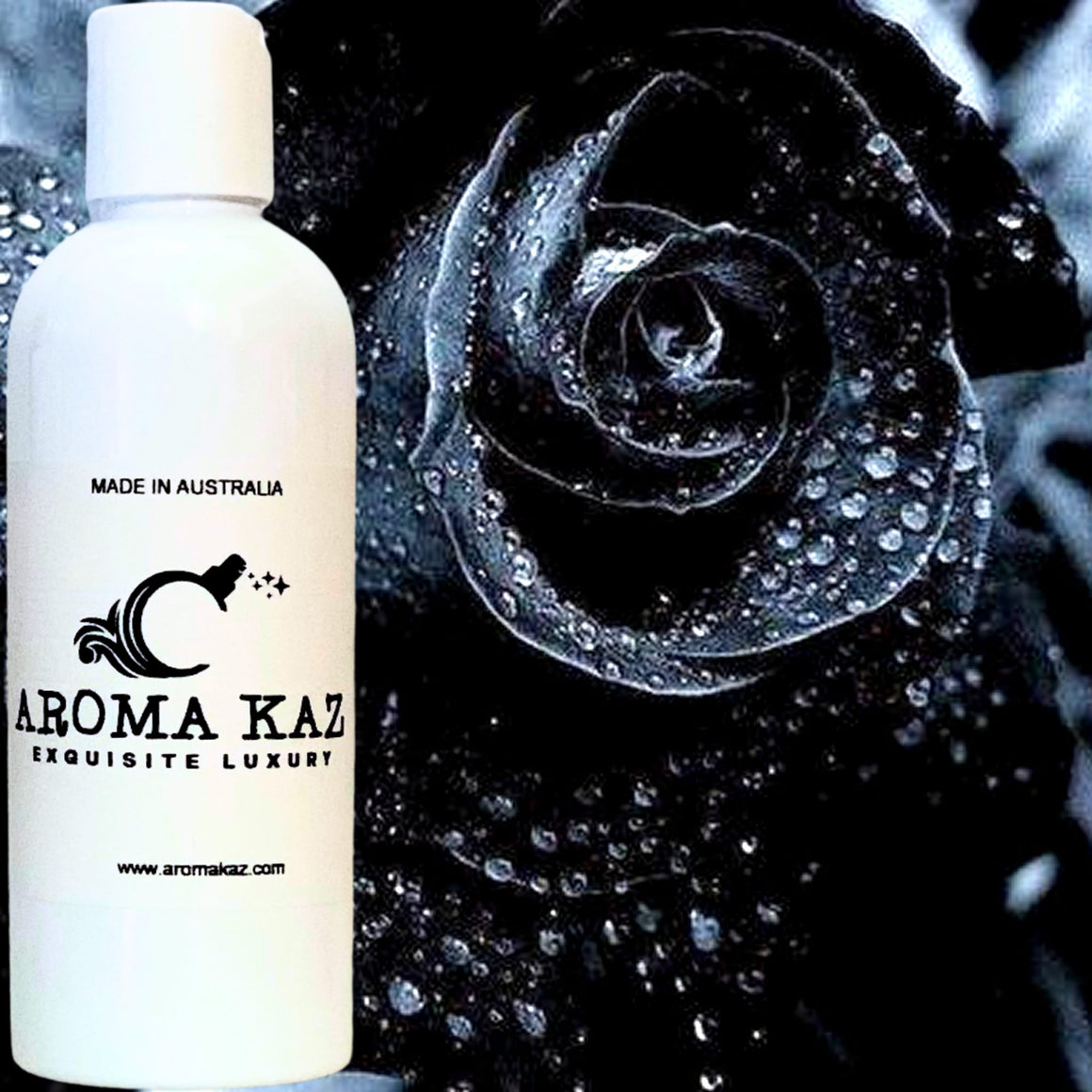 Black Rose & Oud Scented Bath Body Massage Oil