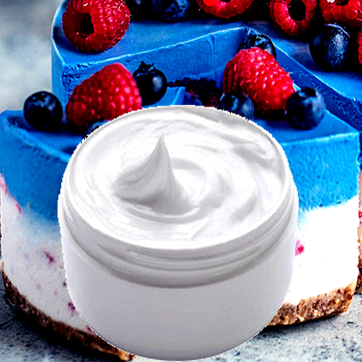 Blue Raspberry Cheesecake Body & Hand Cream Vegan Cruelty-Free Moisturiser