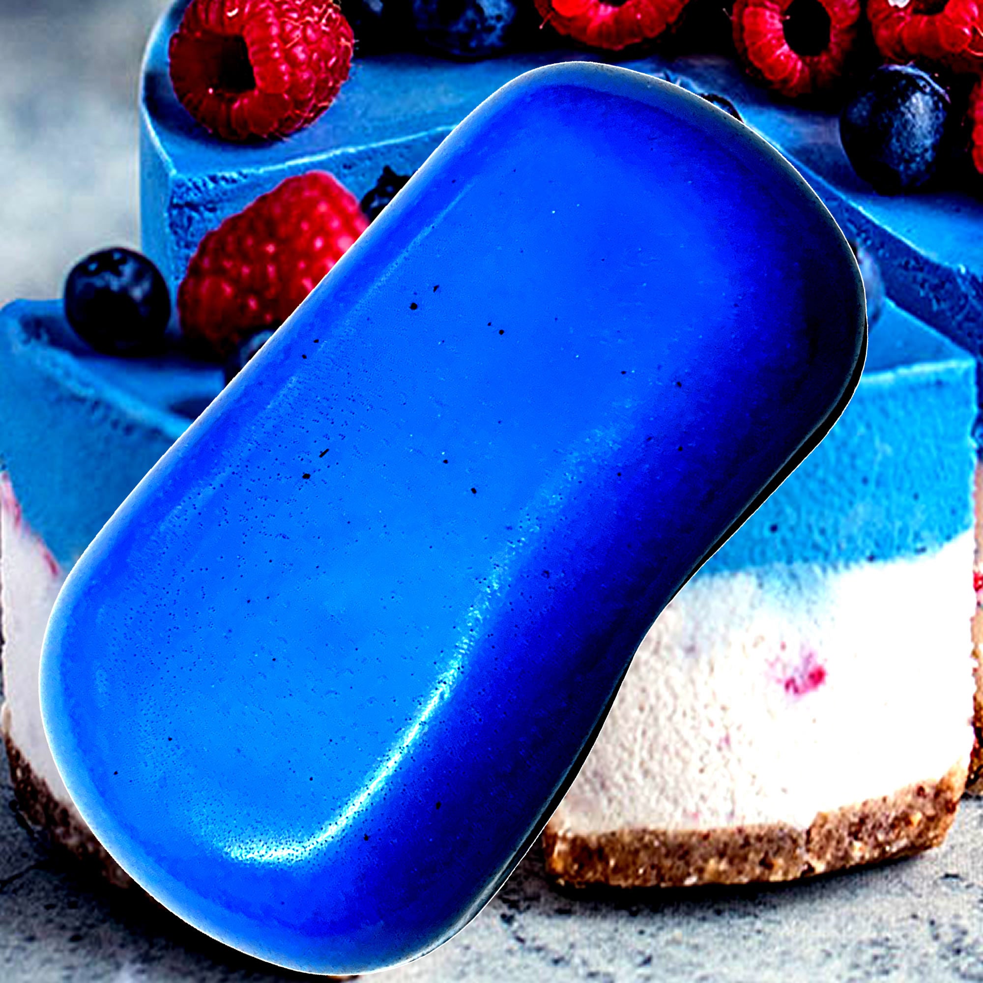 Blue Raspberry Cheesecake Vegan Soap Bars Plant-Based Cruelty-Free Handcrafted