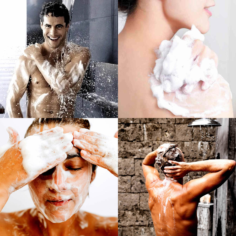 Frenzy For Men Body Wash Shower Gel – vegan, cruelty-free featuring bold masculine citrus, woods, and musk, handmade in Australia.