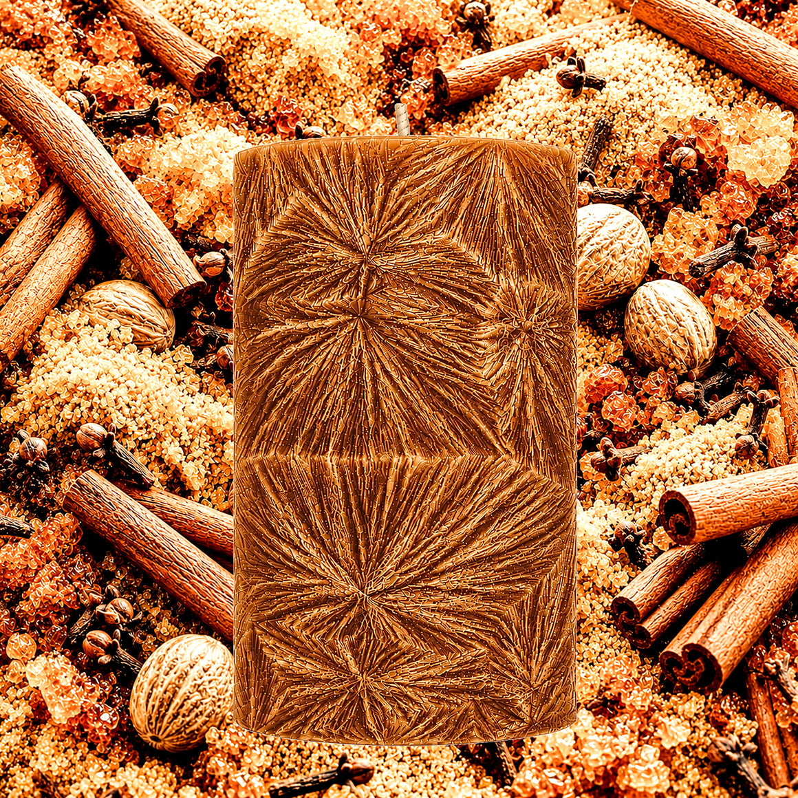 Brown Sugar Cinnamon Spice Pillar Candle