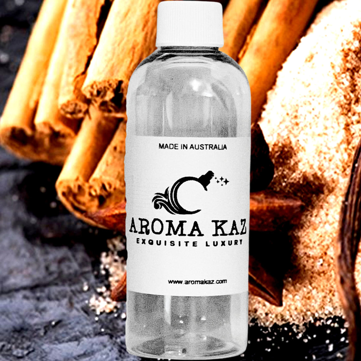 Brown Sugar Cinnamon Spice fragrance oil for candle making, soap making and perfume blending – vegan, cruelty-free featuring warm cinnamon and brown sugar blend, handmade in Australia.