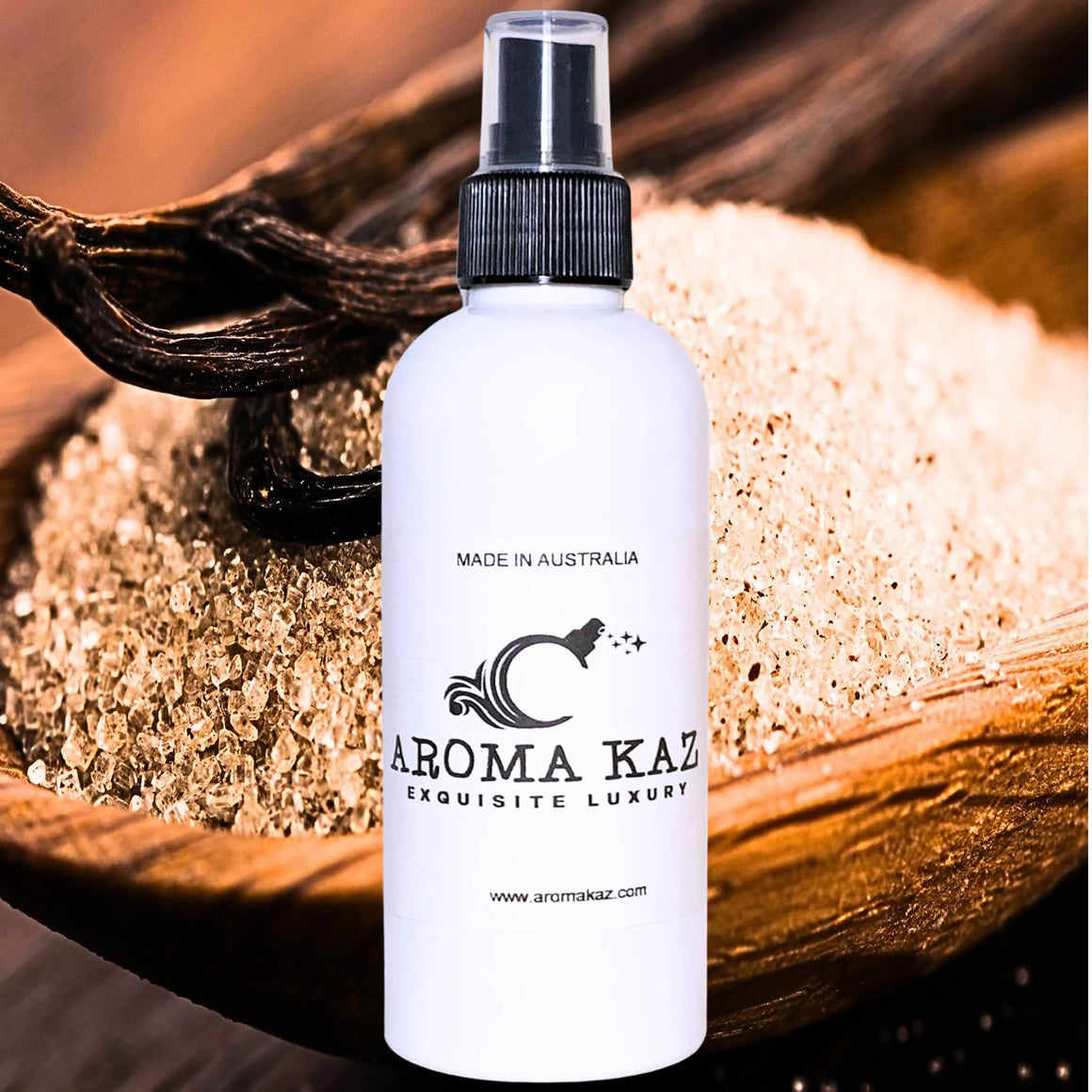 Brown Sugar Vanilla Car Air Freshener Spray Deodoriser – eco-friendly, vegan, cruelty-free handmade featuring sweet brown sugar and creamy vanilla aroma, handmade in Australia.