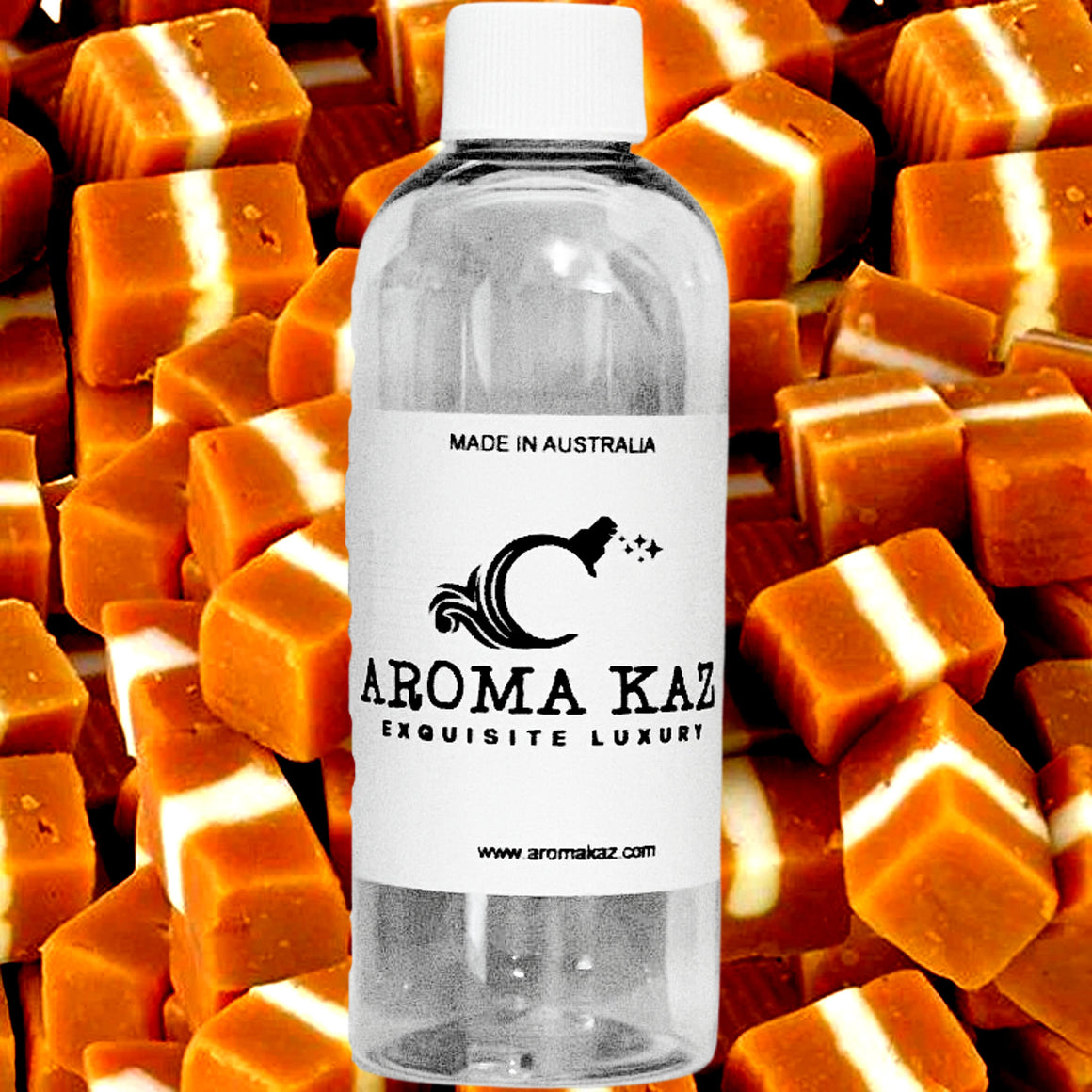 Brown Sugar Vanilla Caramel fragrance oil for candle making, soap making and perfume blending – vegan, cruelty-free featuring rich caramel, brown sugar and vanilla dessert aroma, handmade in Australia.