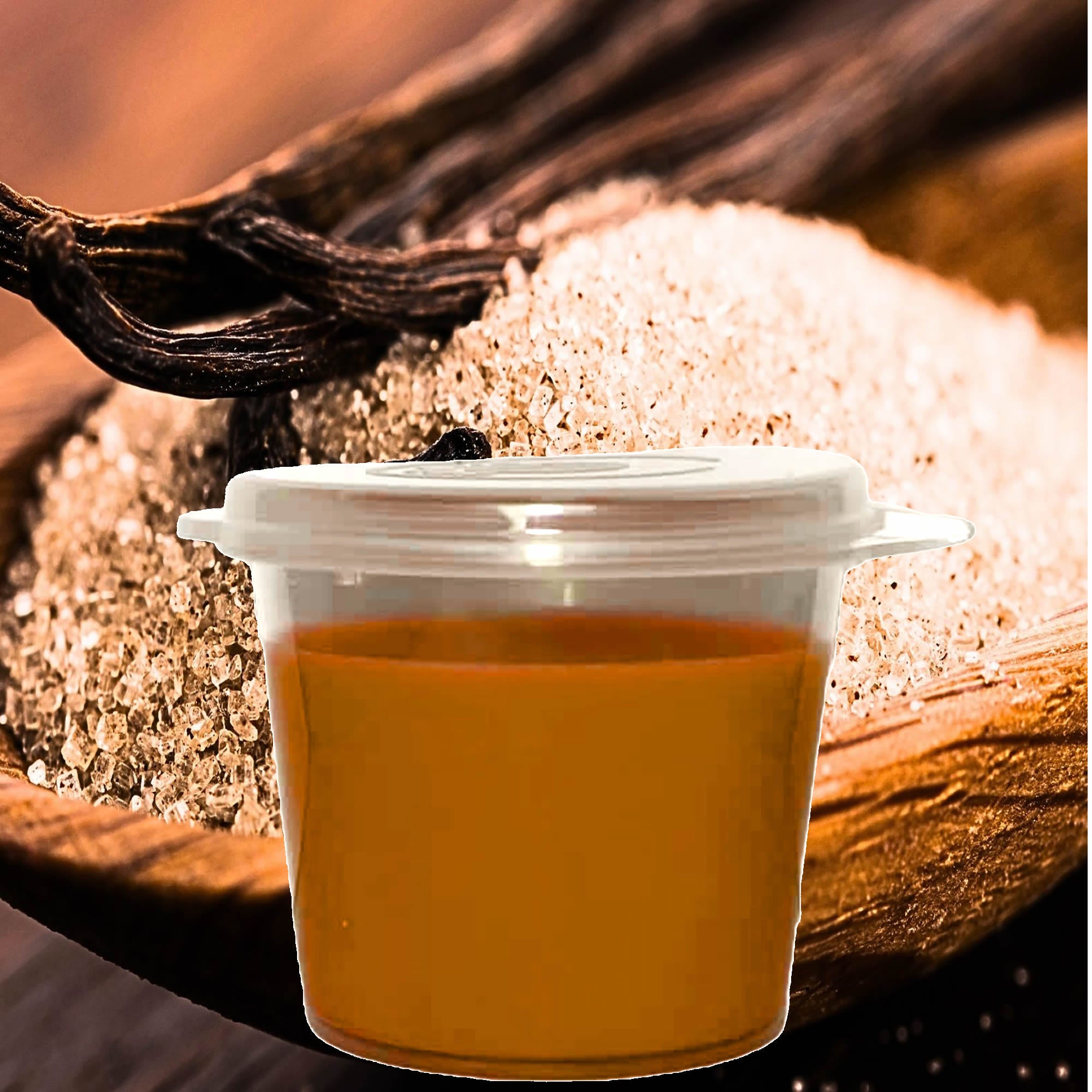 Brown Sugar Vanilla eco soy wax melts – vegan, cruelty-free featuring sweet brown sugar and creamy vanilla aroma, handmade in Australia.