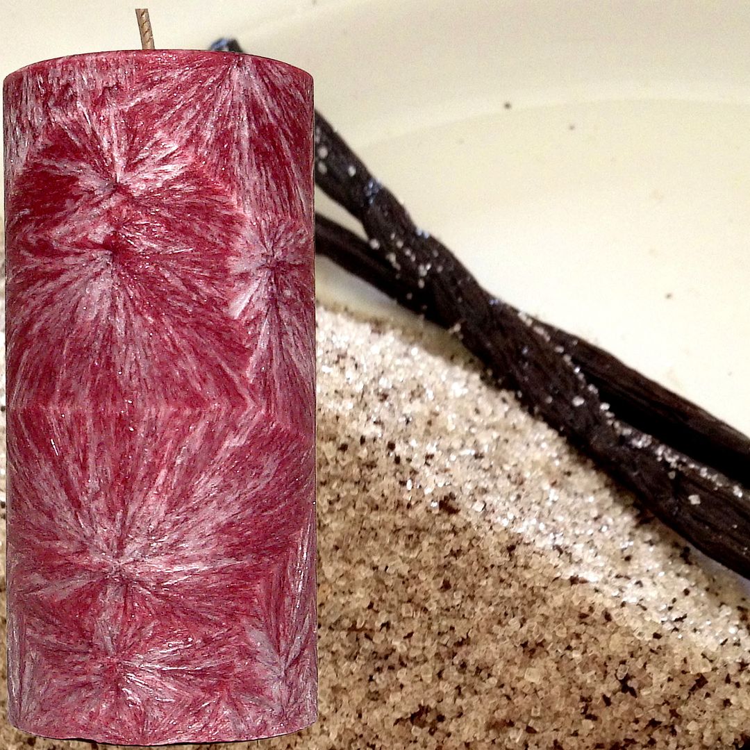 Brown Sugar Vanilla Scented Palm Wax Pillar Candle