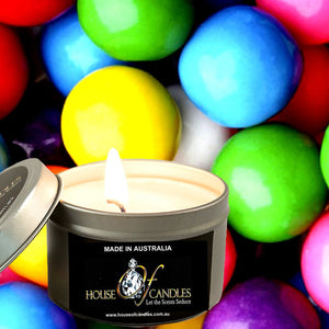 Bubblegum Scented Eco Soy Tin Candles